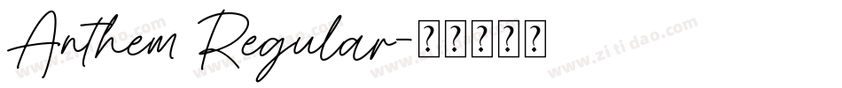 Anthem Regular字体转换